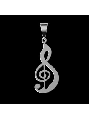 TabiTela 925 Ayar gümüş kolye müzik notası   SM3539