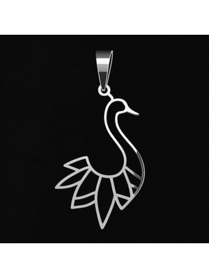 TabiTela 925 Ayar gümüş kolye kuğu SM2058