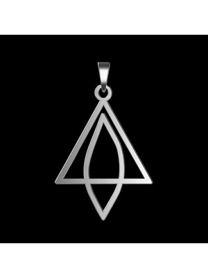 TabiTela 925 Ayar gümüş kolye üçgen   SM3622