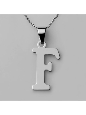 TabiTela 925 Ayar gümüş kolye Harf F   SM2899