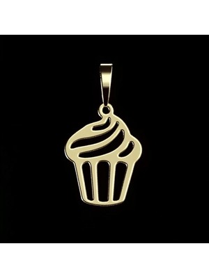 TabiTela 14 ayar altın kolye ucu kapkek   GM3583 1 gr