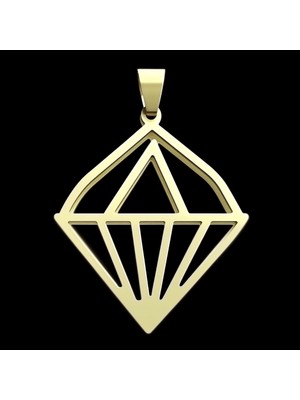 TabiTela 14 ayar altın kolye ucu kapkek   GM3561 1 gr