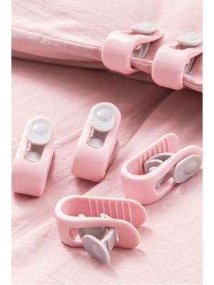 Adet Yorgan Nevresim Sabitleme Çarşaf Perde Tül Sabitleyici Tutucu Organizer Klips Aparat (8, Karışık)