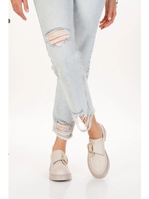 Kadın Bant Detaylı  Oxford Ayakkabı 4053