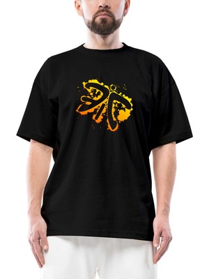 Fnatic Paint Splash Oversize Siyah Tişört