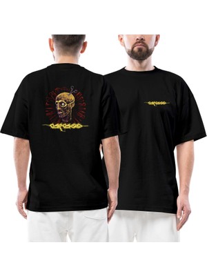 Carcass Surgical Steel Ön Arka Baskılı Siyah Oversize Tişört