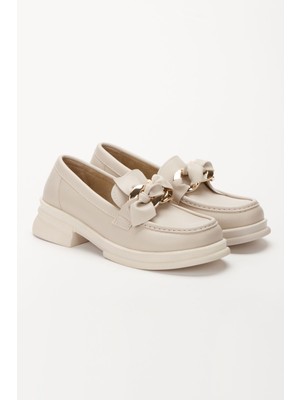 İnyola Shoes Kadın Cilt Toka Detaylı  Oxford Ayakkabı 4049