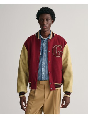 Gant Erkek Bordo Hakim Yaka Logolu Bomber Ceket 7006349.604