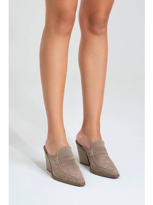 Kadın Hakiki Deri Western Terlik 6298