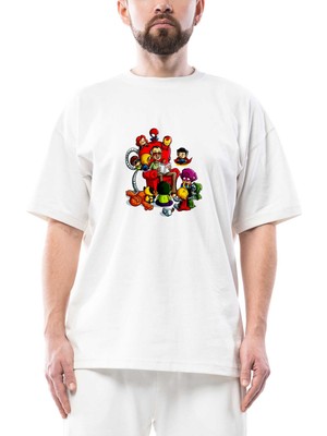 Marvel Stan Lee Story Oversize Beyaz Tişört