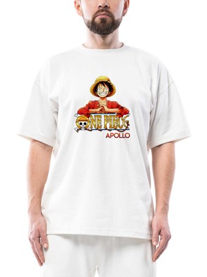 One Piece Apollo Oversize Beyaz Tişört