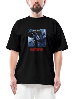 Megadeth Dystopia Oversize Siyah Tişört