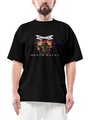 Dismember Death Metal Oversize Siyah Tişört