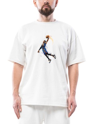 Okc Russell Westbrook Oversize Beyaz Tişört