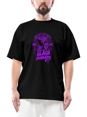 Black Sabbath Lord Of This Oversize Siyah Tişört