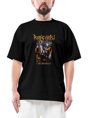 Rotting Christ The Heretics Oversize Siyah Tişört