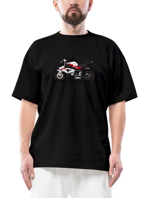 Bmw S1000RR Red Oversize Siyah Tişört