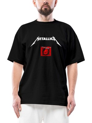 Metallica St. Anger Siyah Oversize Tişört