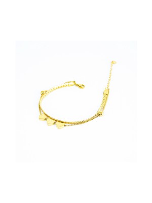 Atiyye Üçlü Kalpli Bileklik