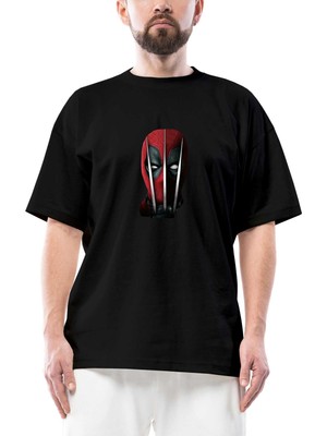 Deadpool Claw Oversize Siyah Tişört