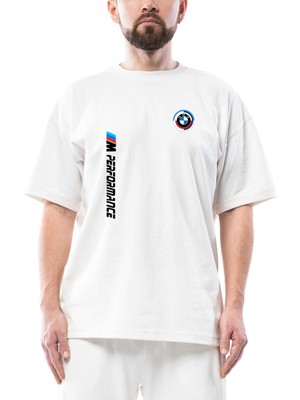 Bmw Performance Oversize Beyaz Tişört