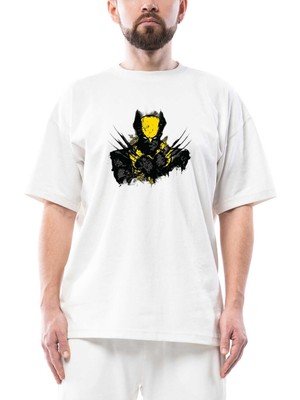 Wolverine Splash Oversize Beyaz Tişört