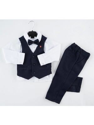 Mc Emirix Kids Wear Düz Renk Yelek Erkek Çocuklar İçin Şık Tasarım 3 Düğme ile