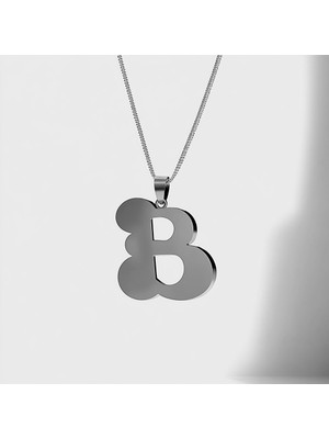 TabiTela 925 Ayar gümüş kolye Harf B   SM2707