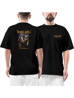 Rotting Christ The Heretics Ön Arka Baskılı Siyah Oversize Tişört
