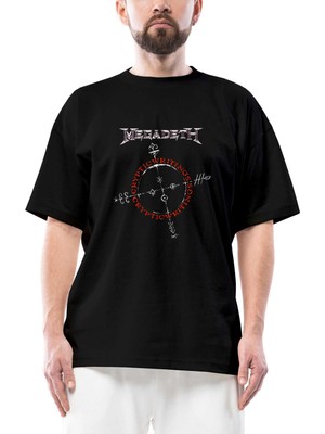 Megadeth Cryptic Writings 1997 Oversize Siyah Tişört