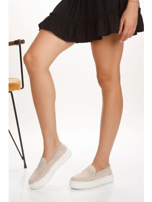 İnyola Shoes Kadın Hakiki Süet Deri Günlük Ayakkabı 4043