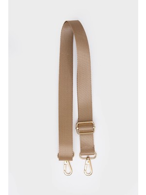 Ayarlanabilir Uzun Kolon Çanta Askısı 125 cm Vizon Düz