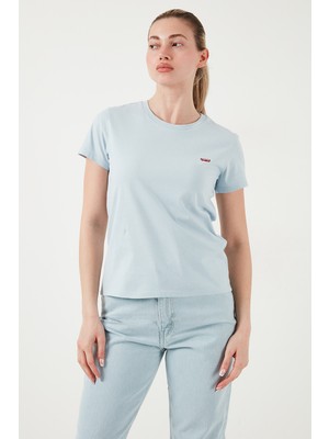 Levi's % 100 Pamuk Regular Fit Bisiklet Yaka T Shirt Bayan T Shirt EA4917