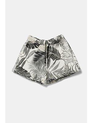 United Colors Of Benetton Desenli Pamuklu Regular Fit Normal Bel Short Kız Çocuk Short 35UJC903F