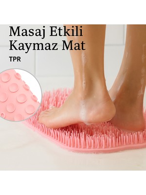 Adorn İstanbul Adornist Vantuzlu Silikon Banyo Ve Masaj Fırçası Pembe