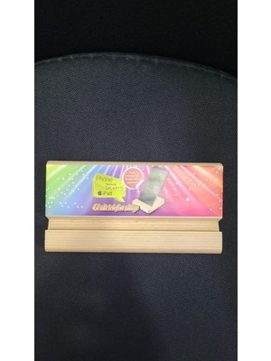 Es Dekor El Altı Telefon Altlık Apple iPhone Samsung Galaxy Uyumlu Ahşap El Yapım Stand Mini Tabletlik 1 Adet