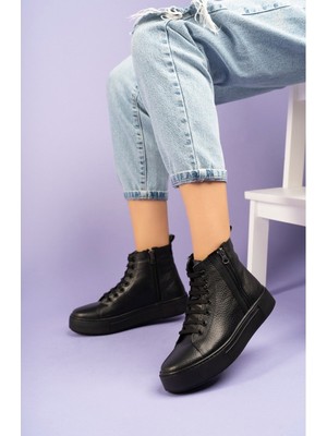 İnyola Shoes 5074 Kadın Cilt Hakiki Deri Bot