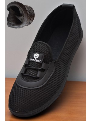 0085 Esnek Rahat Taban Yazlık Kadın Spor Ayakkabı Bağcıksız Babet