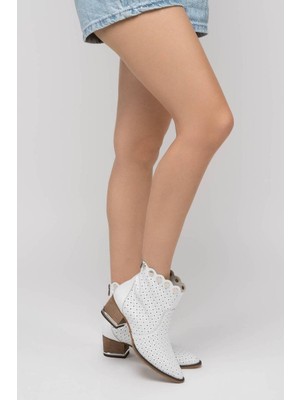 8018  Kadın Süet Hakiki Deri Yazlık Bot