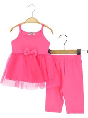 Kız Çocuk Tüllü Elbise Taytlı Yeni Sezon