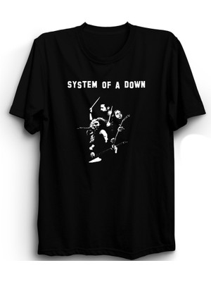 System Of A Down, DSN02, Rock Metal Müzik Grubu Unisex %100 Pamuk Tişört