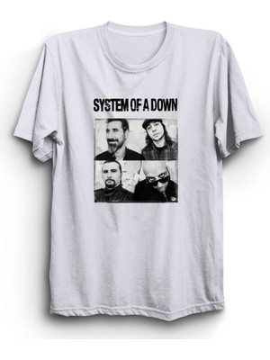 System Of A Down, Guys, Rock Metal Müzik Grubu Unisex %100 Pamuk Tişört