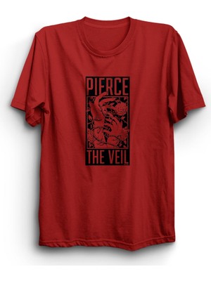 Pierce The Veil, Hands, Rock Metal Müzik Grubu Baskılı Unisex %100 Pamuk Tişört