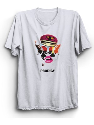 Prodigy, Poster, Rock Metal Müzik Grubu Unisex %100 Pamuk Tişört