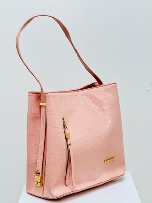 Krıste Bell 7133-Krk Kroko Pudra Kadın Çanta