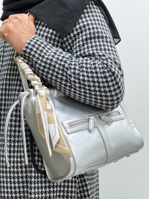 Krıste Bell 5505 Kadın Gümüş Omuz Çanta