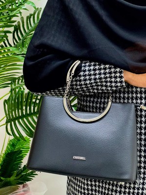 Krıste Bell 7140 Siyah Mat Askılı Şık Kadın Omuz Çanta