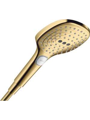 Raindance Select E Duş Başlığı, 120 Mm, 3 Püskürtme Türü, Cilalı Altın Görünümlü