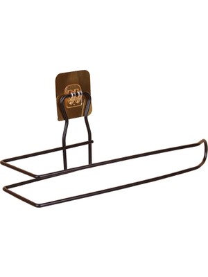 Havluluk - Paslanmaz Çelik Siyah Kaplama, Lavabo ve Mutfak Kullanımına Uygun, Duvar Veya Tezgah Montajlı Havlu Tutacağı