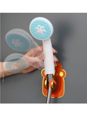 Yapışkanlı Hayvan Figürlü Hareketli Duş Başlığı Tutucu 1 Adet